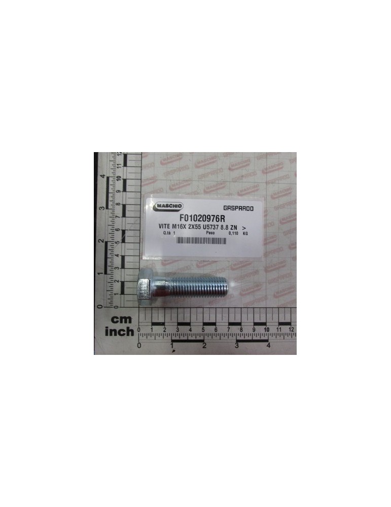 SCREW M16X 2X55 U5737 8.8 ZN