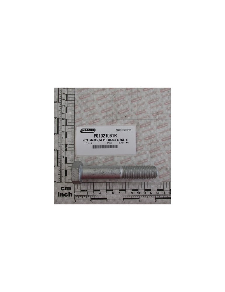 BOLT M20X2,5X110  U5739  8.8GE
