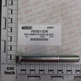 GALV.SCREW M16X2X120 U5737