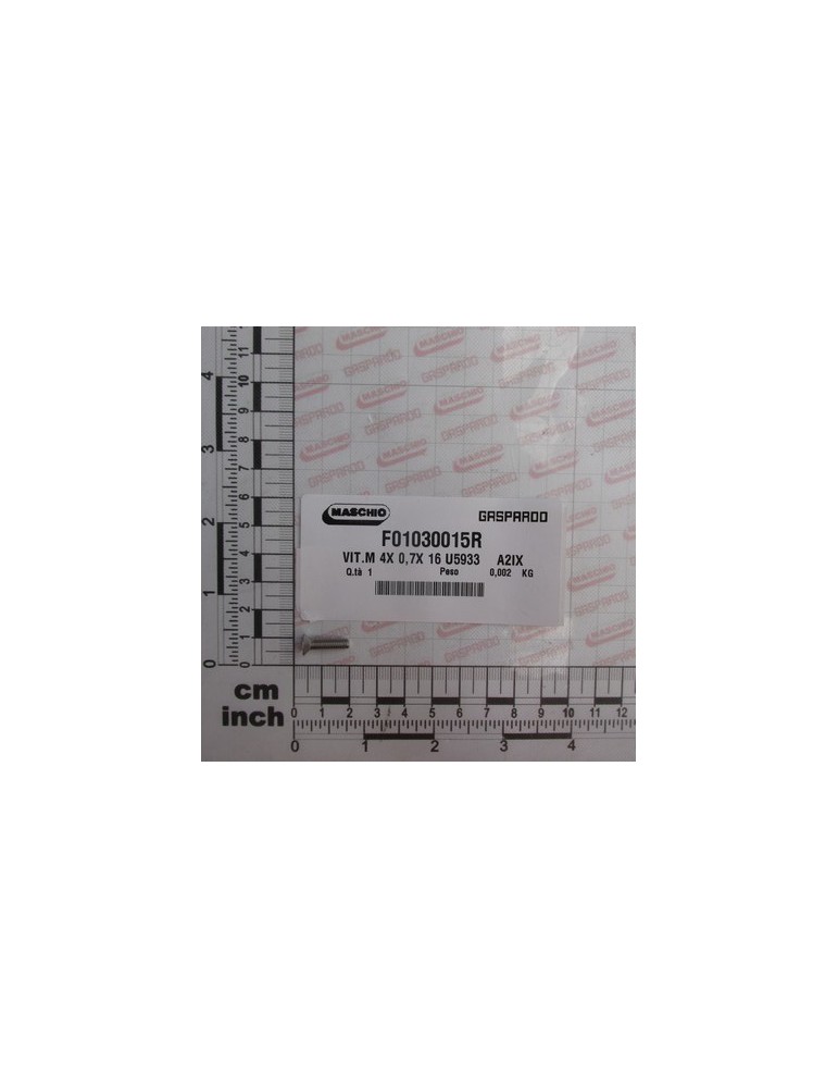 SCREW M4X0,7X16 A2 IX
