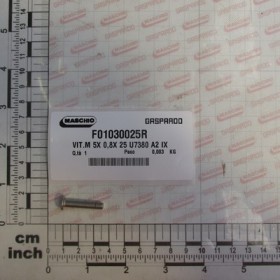 SCREW M5X0,8X25 A2 IX