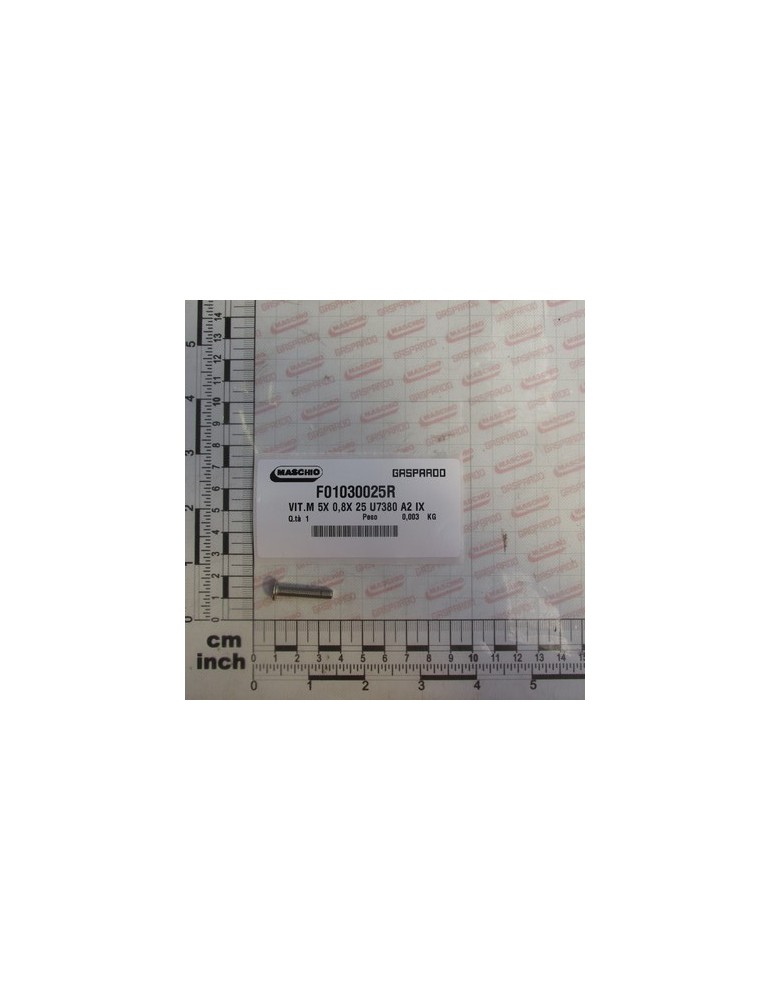 SCREW M5X0,8X25 A2 IX