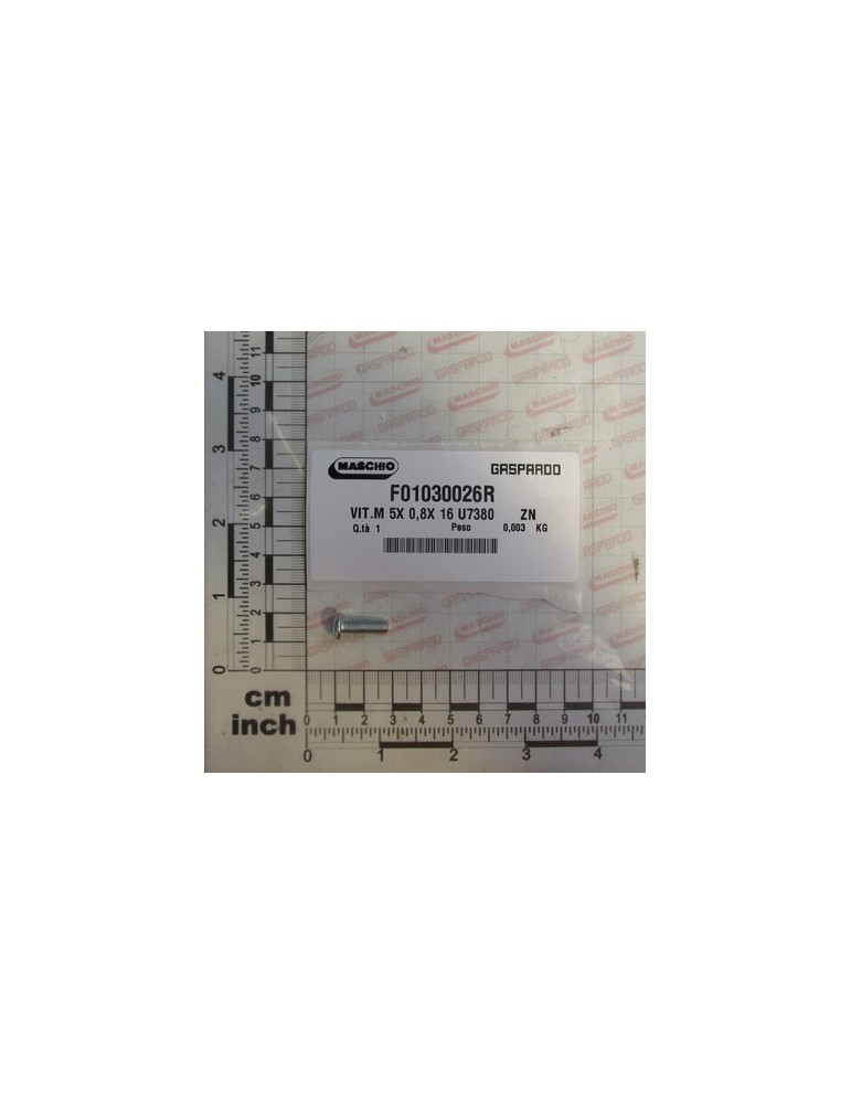 SCREW M5X0,8X16 ZN