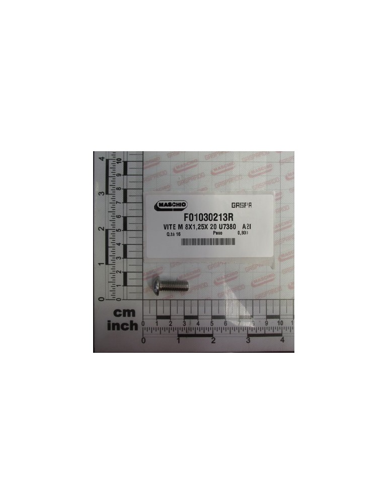 SCREW M8X1,25X20 U7380 A2IX