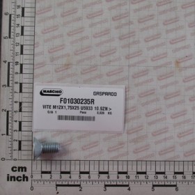 SCREW M12X1,75X25 U5933 10.9ZN