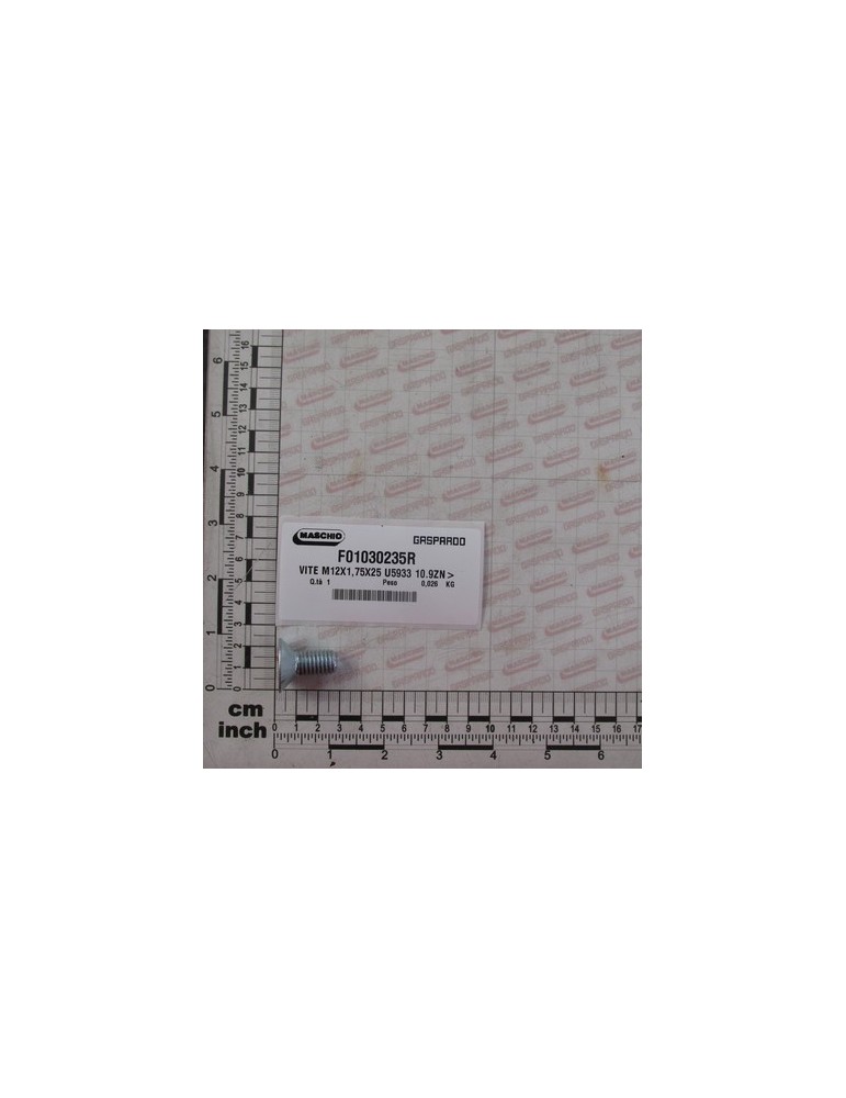 SCREW M12X1,75X25 U5933 10.9ZN