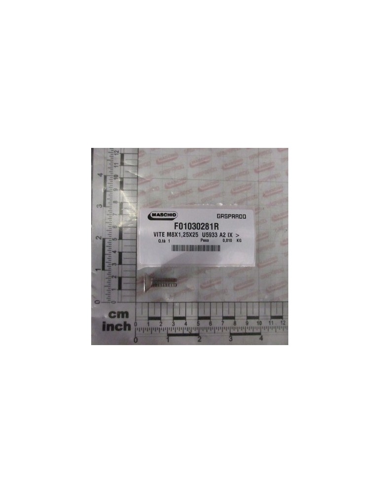 BOLT M8X1,25X25   U5933  A2 IX
