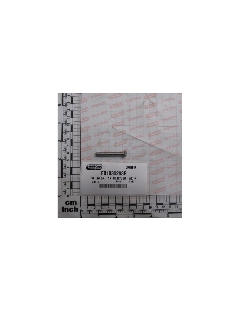 SCREW M6X1X40 A2 IX