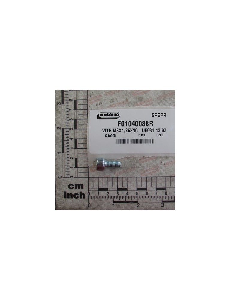 SCREW M8X1,25X16 U5931 12.9 ZF