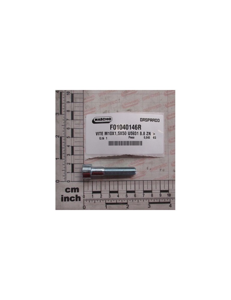 SCREW M10X1,5X50 U5931 8.8 ZN.