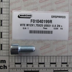 SCREW M12X1,75X25 U5931 8.8 ZN