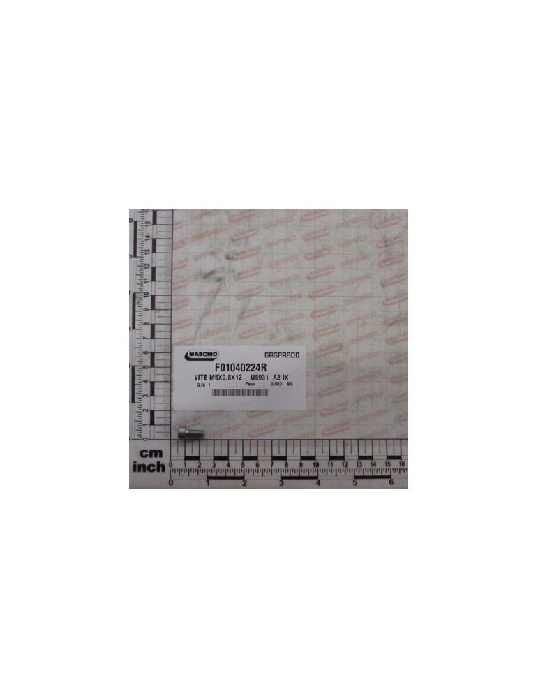 BOLT M5X0,8X12    U5931  A2 IX