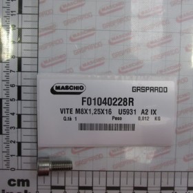 BOLT M 8X1,25X16  U5931  A2 IX