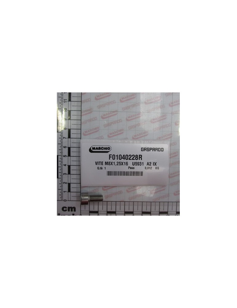 BOLT M 8X1,25X16  U5931  A2 IX
