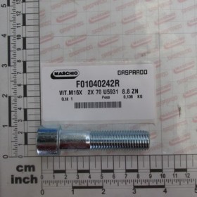 SCREW M16X2X70 8.8 ZN