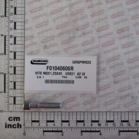 BOLT M8X1,25X40   U5931  A2 IX
