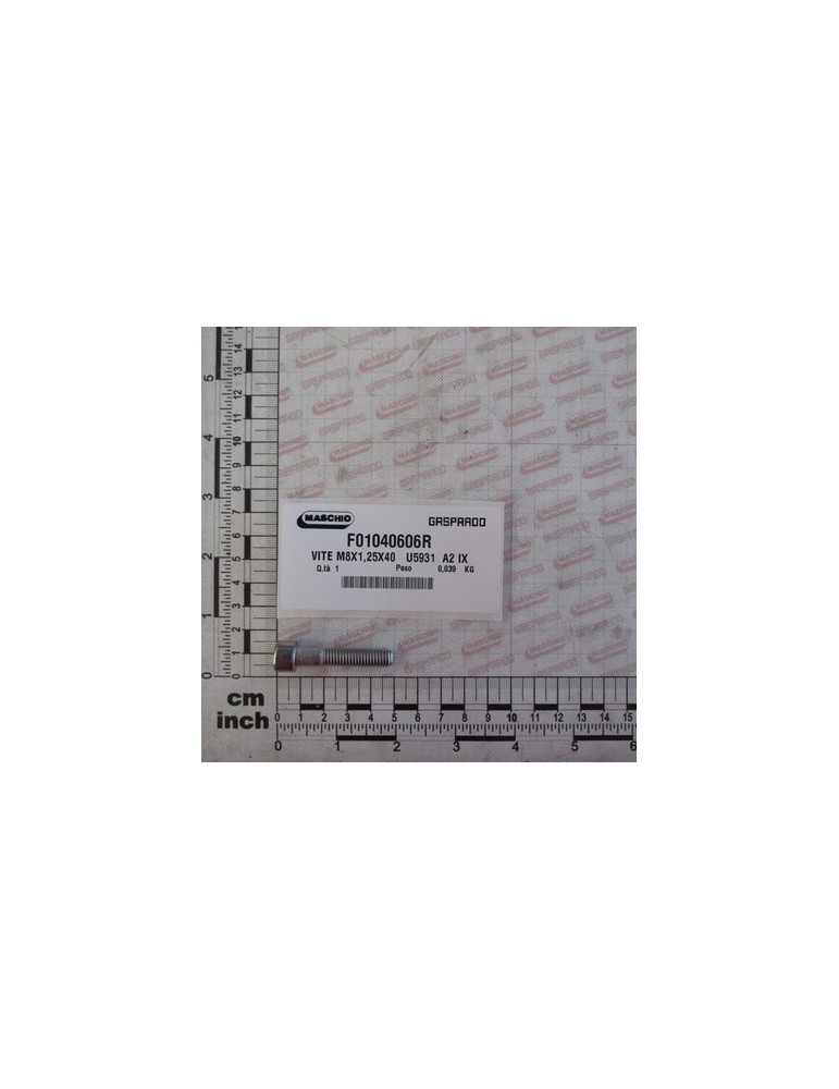 BOLT M8X1,25X40   U5931  A2 IX