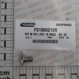 SCREW M8X1,25X16 A2 IX