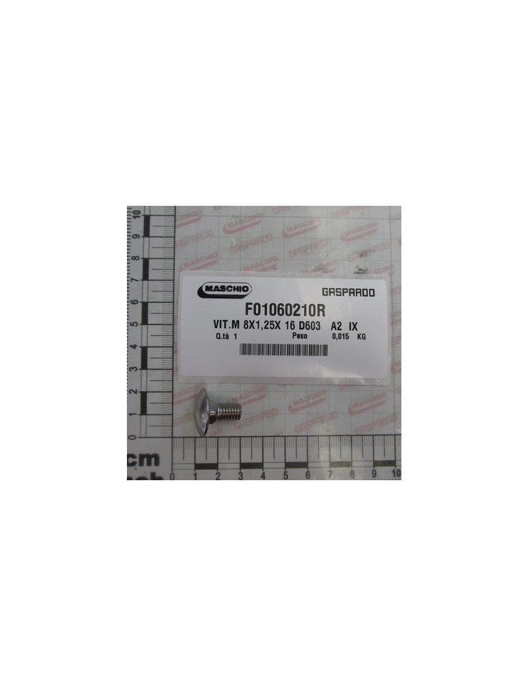 SCREW M8X1,25X16 A2 IX