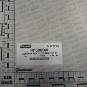 SCREW M 4X0,7 X 30 U7687 A2 IX