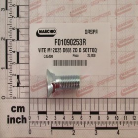 SCREW M12X1,75X35 10.9 D608 GE