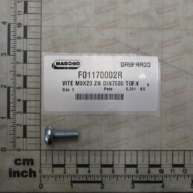 SCREW M8X20 ZN TORX