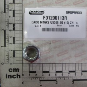 NUT M16X2 U5588 8G (10) ZN