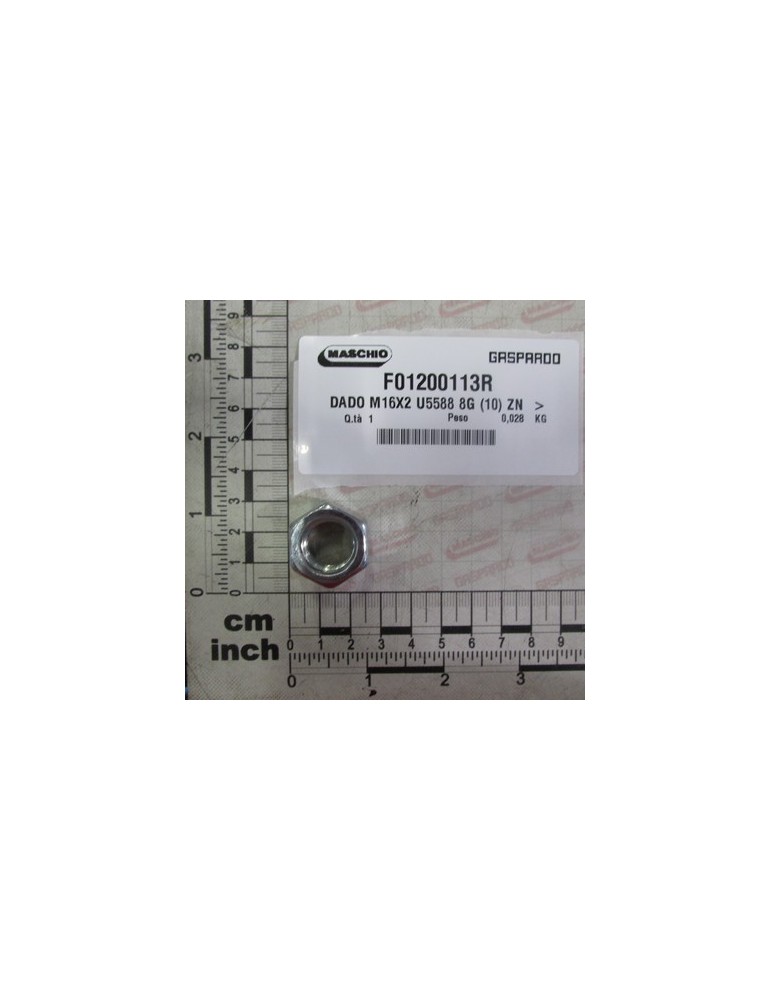 NUT M16X2 U5588 8G (10) ZN