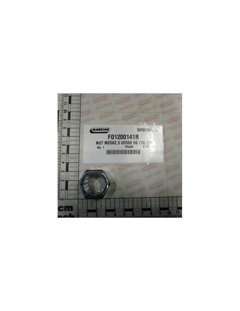 NUT M20X2,5 U5588 8G (10) ZN
