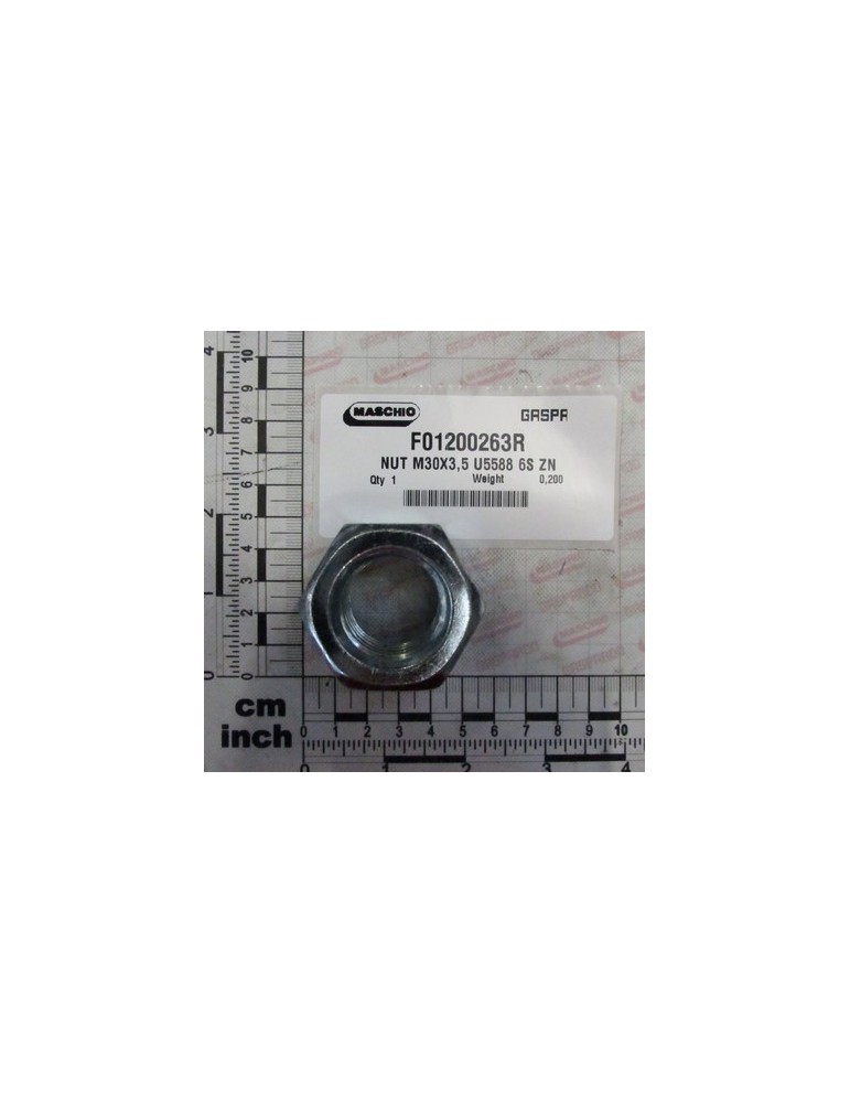 NUT M30X3,5 U5588 6S ZN