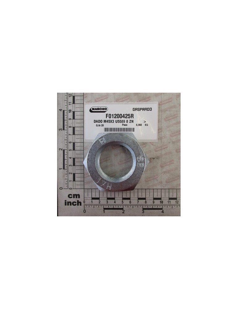 NUT M45X3 U5589 8 ZN        .