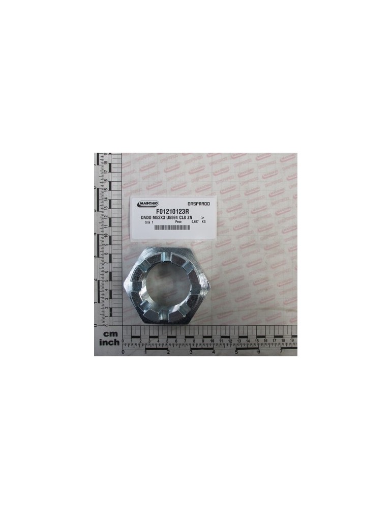 NUT M52X3 U5594 6S ZN