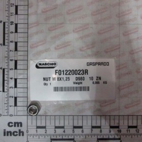 NUT M 8X1,25    D980   10  ZN