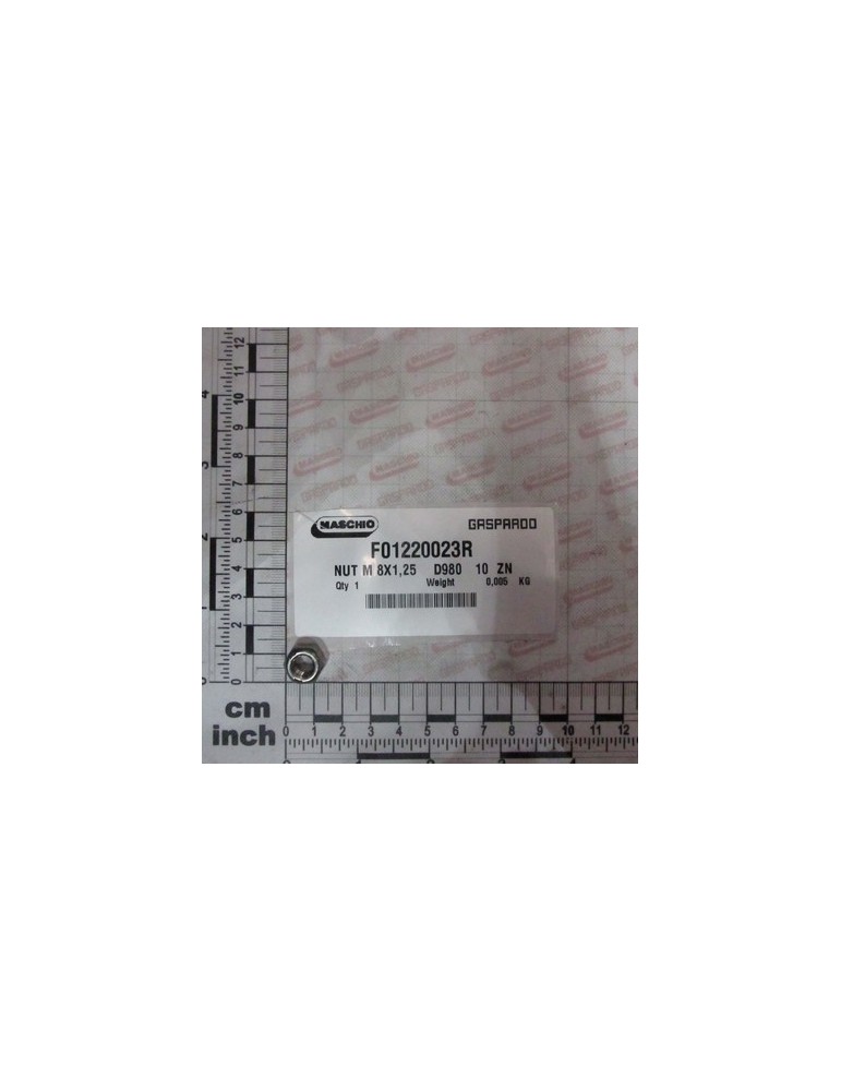NUT M 8X1,25    D980   10  ZN