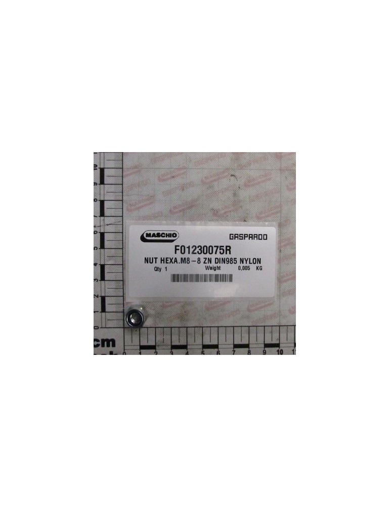 NUT HEXA.M8-8 ZN DIN985 NYLON