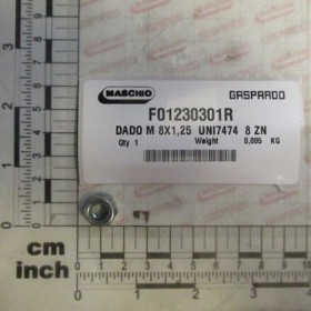 DADO M 8X1,25  UNI7474  8 ZN