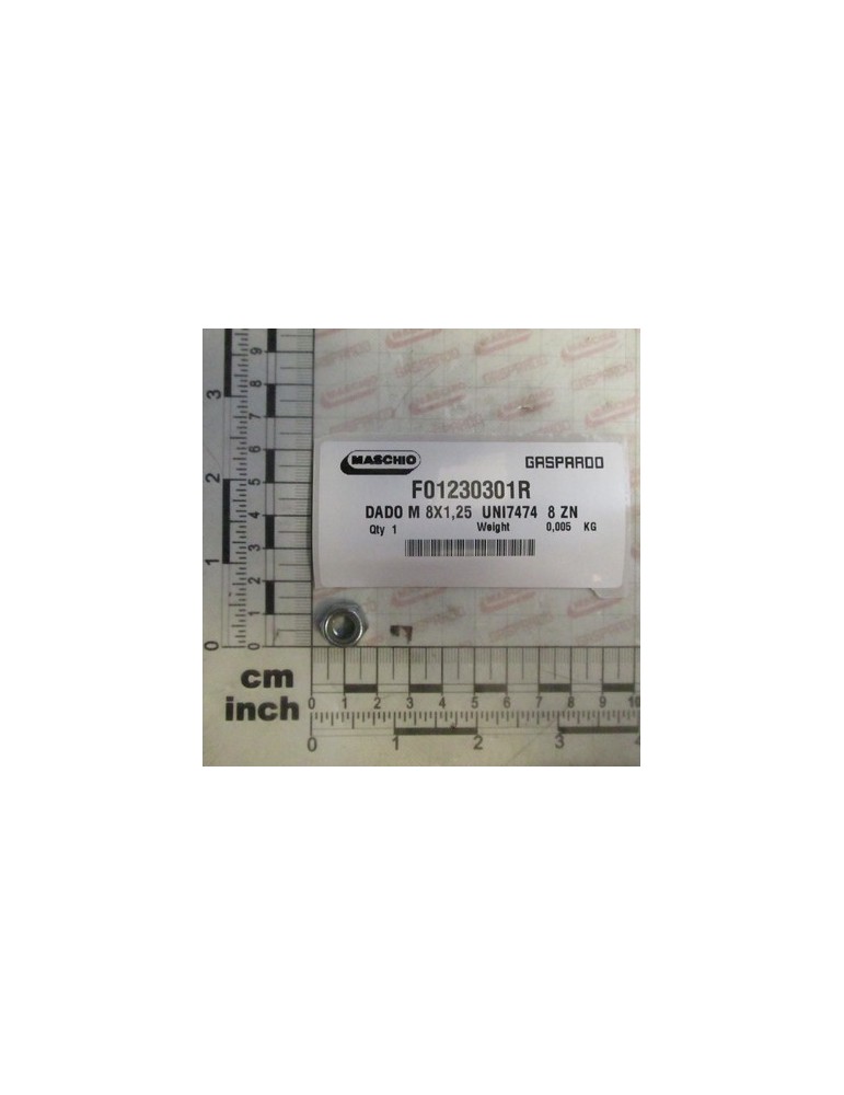 DADO M 8X1,25  UNI7474  8 ZN