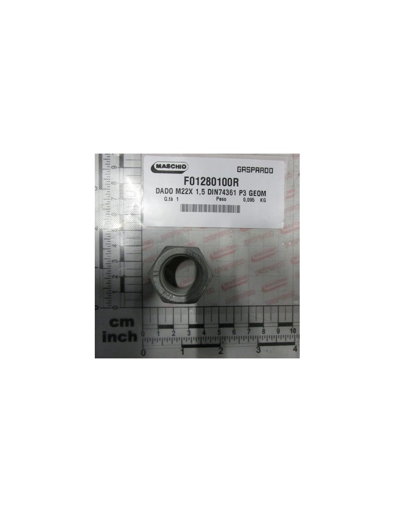 NUT M22X 1,5 DIN74361 P3  GEOM