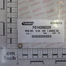 WASHER M5 5,5X10X1 U6593 ZG