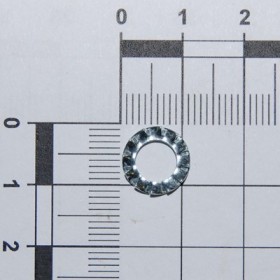 WASHER D6 DIN 6798 D.INT.GALV.