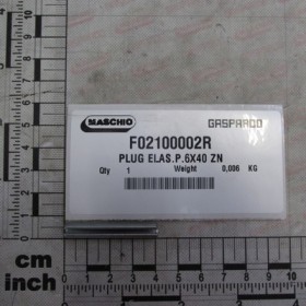 PLUG ELAS.P.6X40 ZN