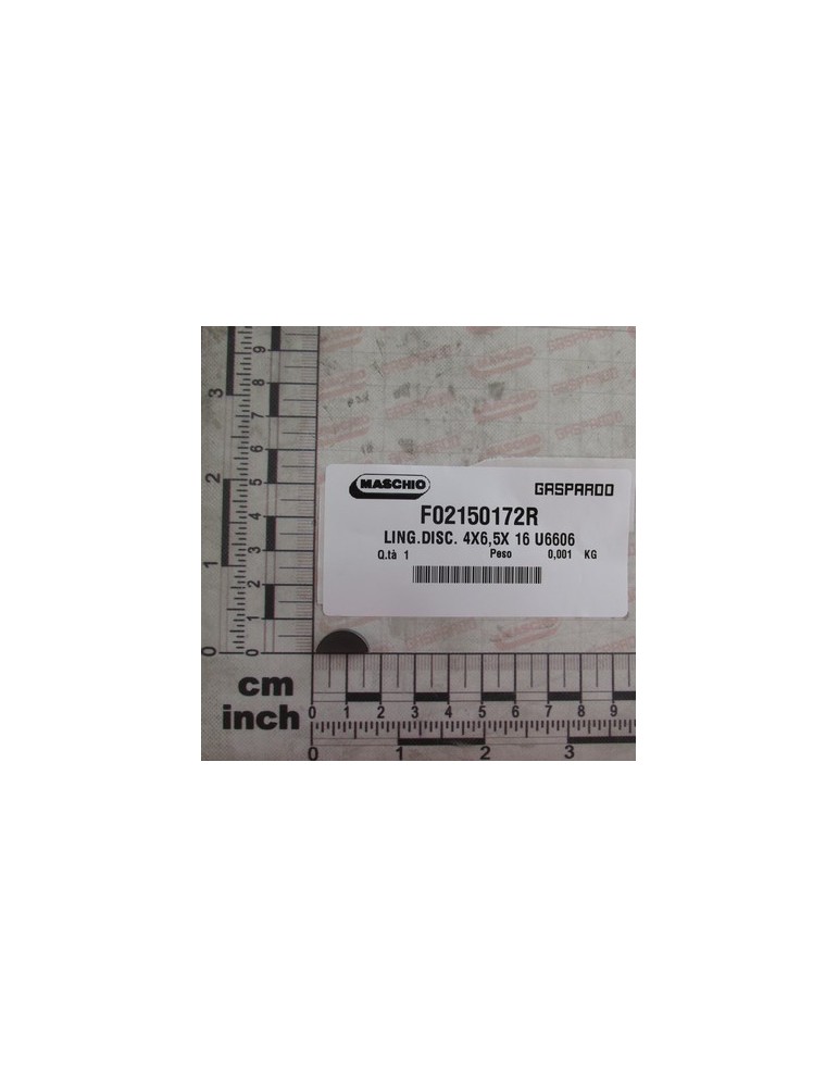 KEY 4X6,5X 16 U6606