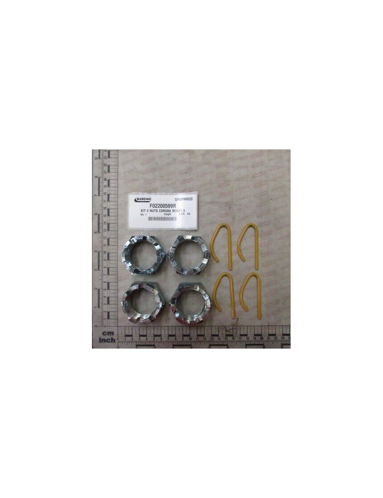 KIT 4 NUTS CORONA M39X1,5