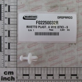 PLASTIC RIVET SCREW D7X3-9