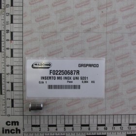 INSERT M6 INOX UNI 9201