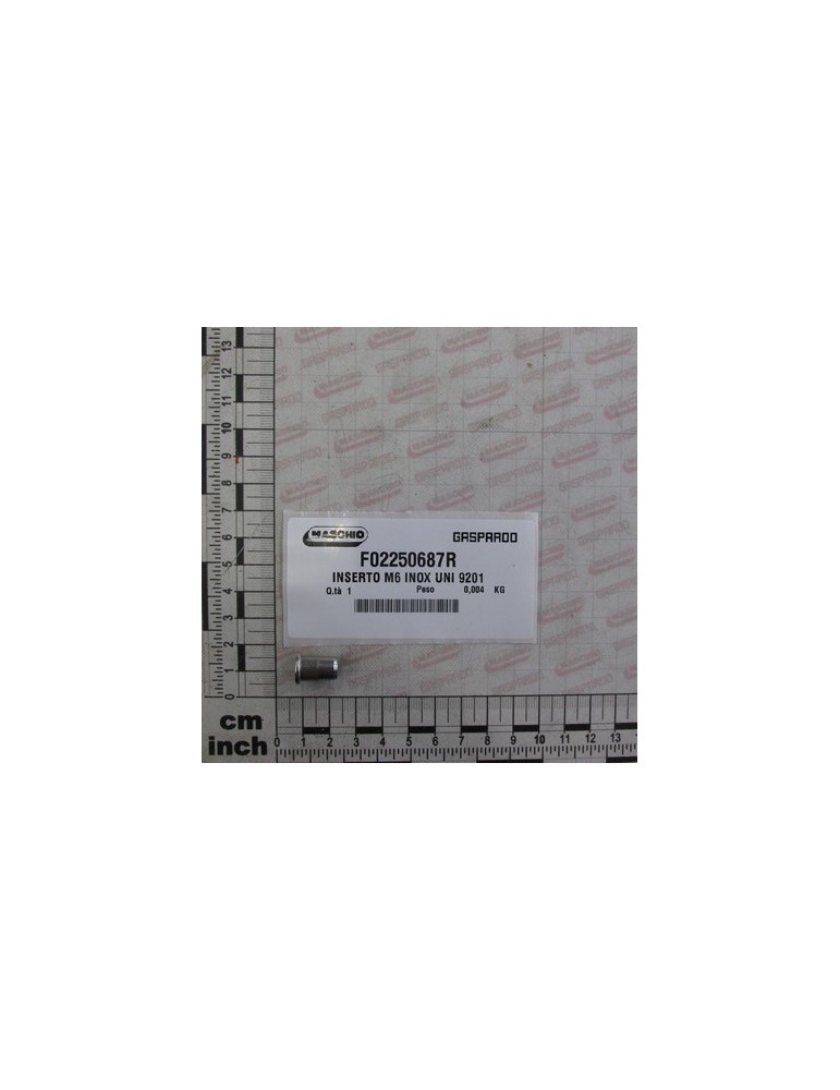 INSERT M6 INOX UNI 9201