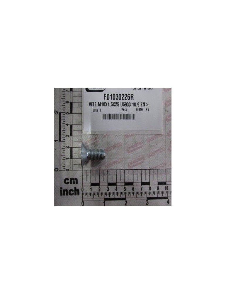 Maschio Gaspardo VITE M10X1,5X25 U5933 10.9 ZN- F01030226R