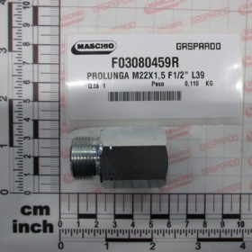 EXTENSION M22X1,5 F1/2\" L39