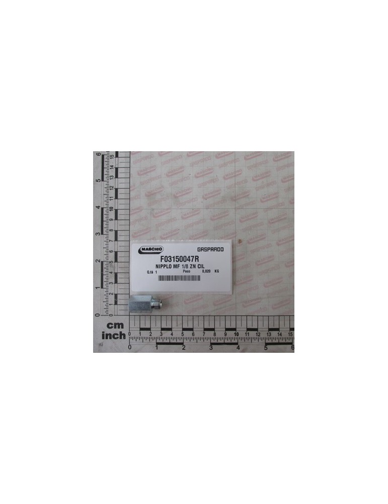 NIPPLE MF 1/8 ZN CIL