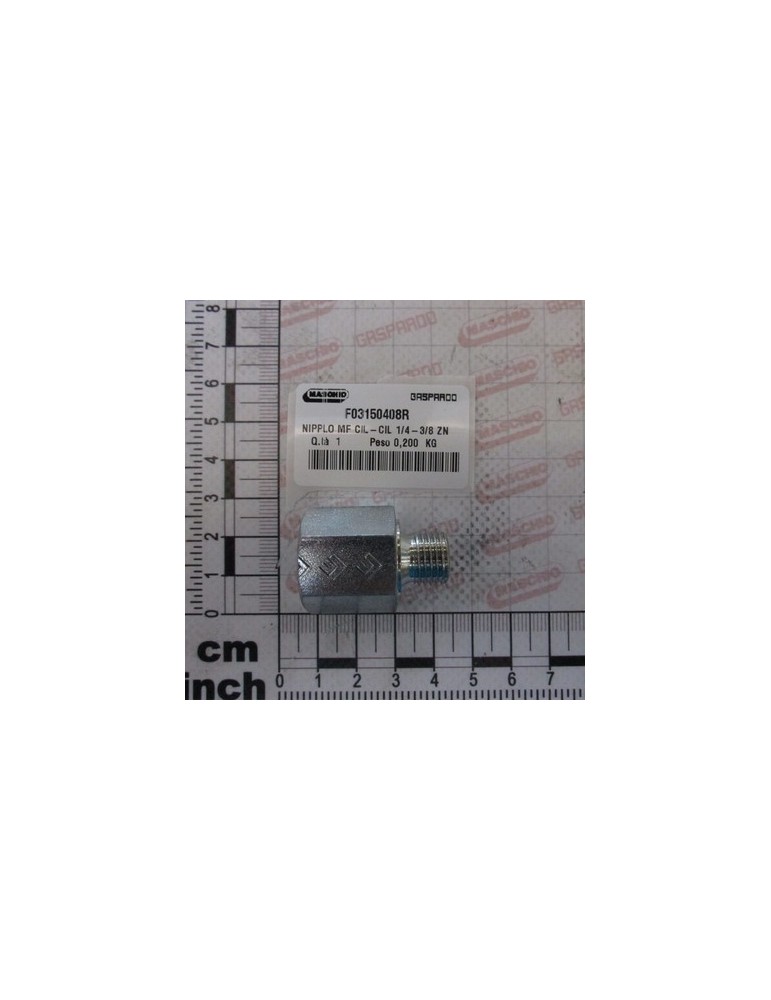 NIPPLE MF CIL-CIL 1/4-3/8 ZN
